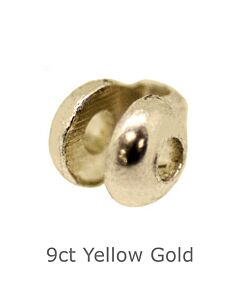 9CT YELLOW GOLD BROOCH JOINT BALL BROOCH FITTINGS | SMALL SIZE 3.22MM X 2.50MM