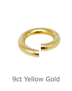 Jump Ring 5mm, light weight, 9ct yellow gold