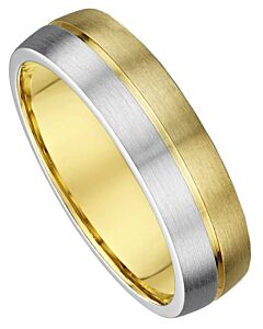 Wedding Ring 6mm Two Tone Gold Ring | 644A00