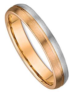 Wedding Ring 4mm Two Tone Gold Ring | 644A01