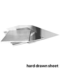 18ct White Gold hard drawn Sheet 1.5mm thick