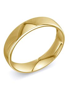 Modern Court 18ct Yellow Gold Wedding Rings