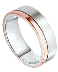 Wedding Ring 7mm Two Tone Gold Ring | 577A00