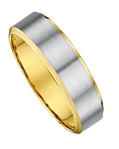 Wedding Ring 5mm Two Tone Gold Ring |  238A02