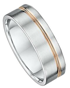 Wedding Ring 7mm Two Tone Gold ring | 289B00