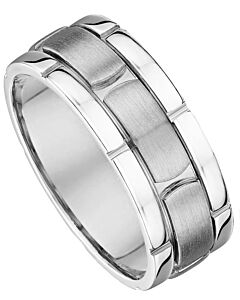Wedding Ring 7mm Fancy Gold Ring | 416A04