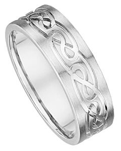 Wedding Ring 7mm Decorative Gold Ring | 960A01
