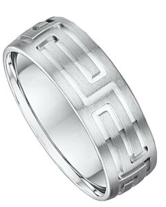 Wedding Ring 7mm Fancy Gold Wedding Ring | 967A01G