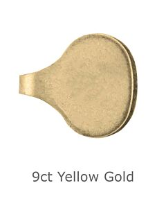 9ct yellow gold Chain End Cap 8mm