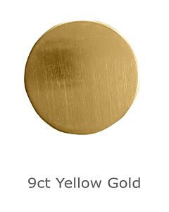 9ct Yellow Gold 10 x 2mm round blank stamped shape