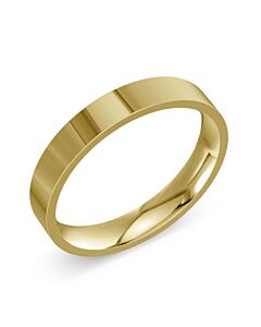 Flat Court 9ct Yellow Gold Wedding Rings