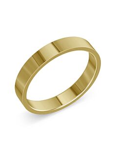 Flat shape 9ct Yellow Gold Wedding Rings