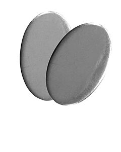 Silver 14 x 21 x 2mm Oval blank stamped shape