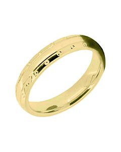 Wedding Ring Diamond CUT 12 Circle shallow stepped edge & Polish finish