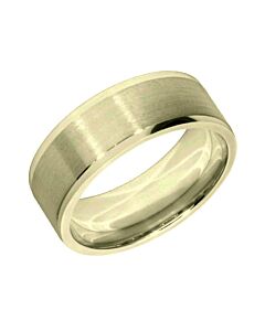 Wedding Ring Diamond Cut 23 Shallow Stepped Edge Matt Finish
