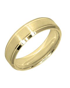 Wedding Ring Diamond CUT 25 STEP GROOVE BEVEL EDGE MATT FINISH