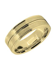 Wedding Ring Diamond CUT 38 Triple dome pattern & Matt finish