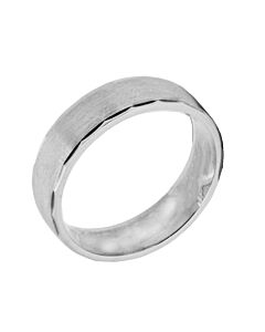 Wedding Ring Diamond Cut 44 Stepped Knotched Edge Matt Finish