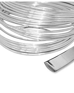 Sterling Silver D Shape wire for jewellery