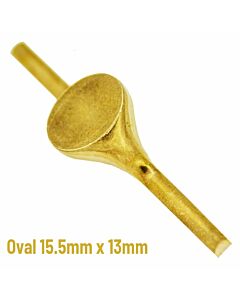 18ct Yellow Gold Oval signet 15.5mm x 13mm | Unfinished signet stamping