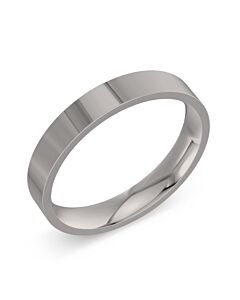 Flat Court Platinum Wedding Rings