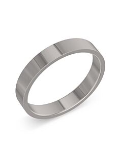 Flat Shape Platinum Wedding Rings