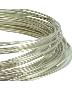 Silver Round Wire 2mm AgAIN Silver recycled from medical X-Ray film