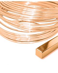 18ct Red Gold Square Wire for Jewellery making