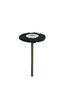 BLACK BRISTLE BRUSH PENDANT WHEEL 21MM