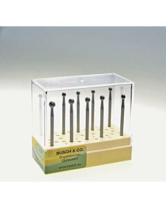 BUSCH BALL BURR SET, 001, 2.70MM - 4.20MM,  TOOLSBBRS3