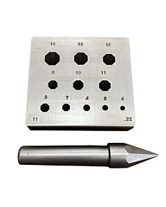 Collet Block, Octangonal, 4.00 to 14.00mm , 17°