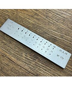 Drawplate, Rectangle, 20 Holes, 3.00 - 1.00mm