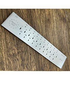 Drawplate, Half Round, 31 Holes, 6.00mm to 3.00mm