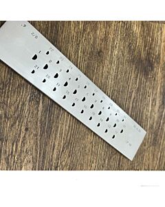 Drawplate, Half Round, 31 Holes, 6.00mm to 3.00mm