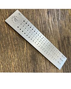 O.M.O Multi-Shape Wire Drawplate 60 Holes – Round, Half Round & Square Wire Drawing Plate 3.50mm–1.00mm