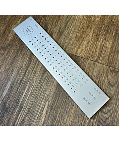 O.M.O Multishape Drawplate 51 Holes – Round, Half Round & Square Wire Drawing Plate 4.00–1.00mm