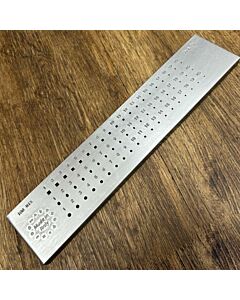 O.M.O Multishape Drawplate, 60 holes, 20 Square holes, 20 Oval holes, 20 Round holes