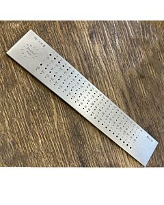 O.M.O Multi-Shape Wire Drawplate 100 Holes – Round, Half Round, Oval & Square Holes 3.00–1.00mm