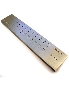 Drawplate, Oval, 20 Holes, 3.00 to 1.00mm