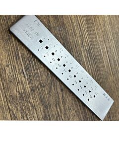 Square Shaped Draw Plate with 31 Holes (3mm - 0.5mm)