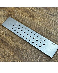 Drawplate, Square, 31 Holes, 6.00 to 3.00mm