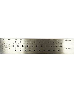 Drawplate, Triangular, 31 Holes, 6.00 to 3.00mm