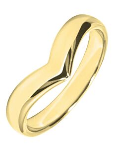 Wedding Ring 3mm Wishbone Shaped precious metal ring