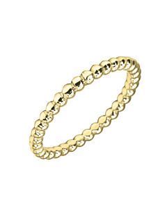 Wedding Ring 1.5mm beaded precious metal ring | W513