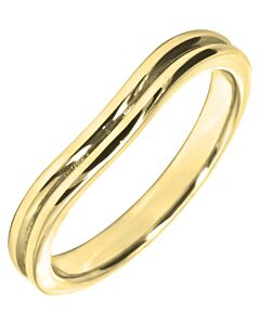 Wedding Ring 2.75mm Shaped precious metal ring