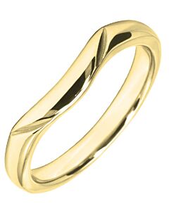 Wedding Ring 2.75mm Shaped precious metal ring | W578