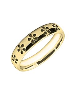 4mm Wedding Ring W7005 Pattern - Laser Engraving Wedding Ring